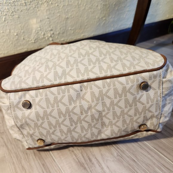 Euc Michael Kors Classic Leather Tote Bag Purse - Picture 8 of 13